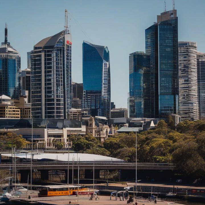 Toss finance superapp launch event in Australia with stablecoin integration display.